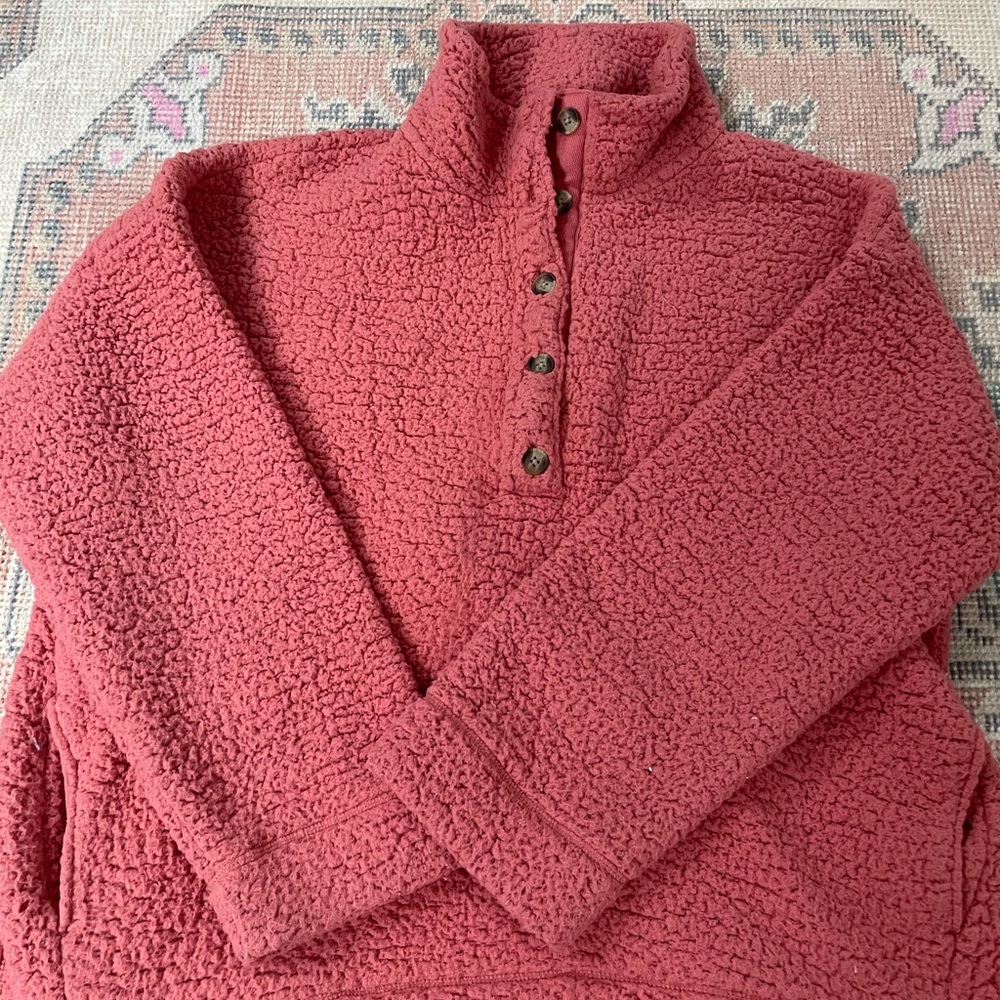 * NEW * aerie teddy bear coat (pink/peach)